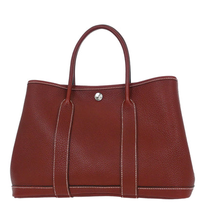 Hermes Rouge H Negonda Garden Party 30 TPM Tote Handbag