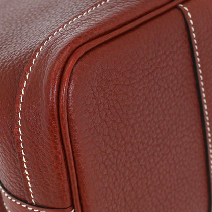 Hermes Rouge H Negonda Garden Party 30 TPM Tote Handbag