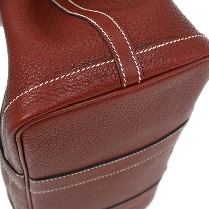 Hermes Rouge H Negonda Garden Party 30 TPM Tote Handbag