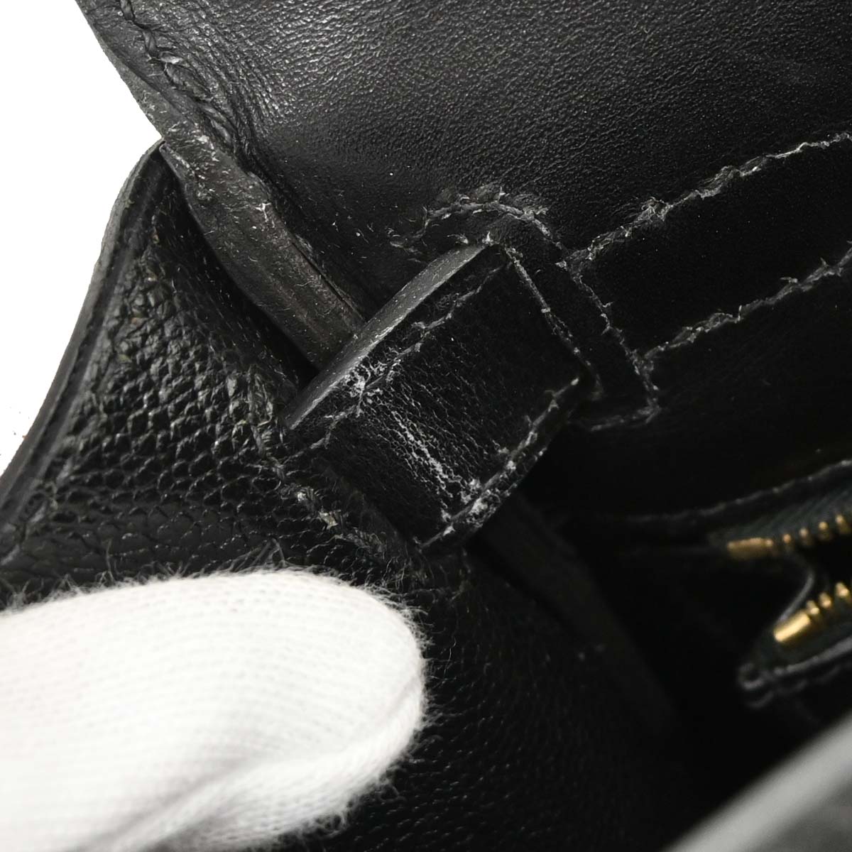 Hermes Black Box Calf Kelly 28 Retourne 2way Shoulder Handbag