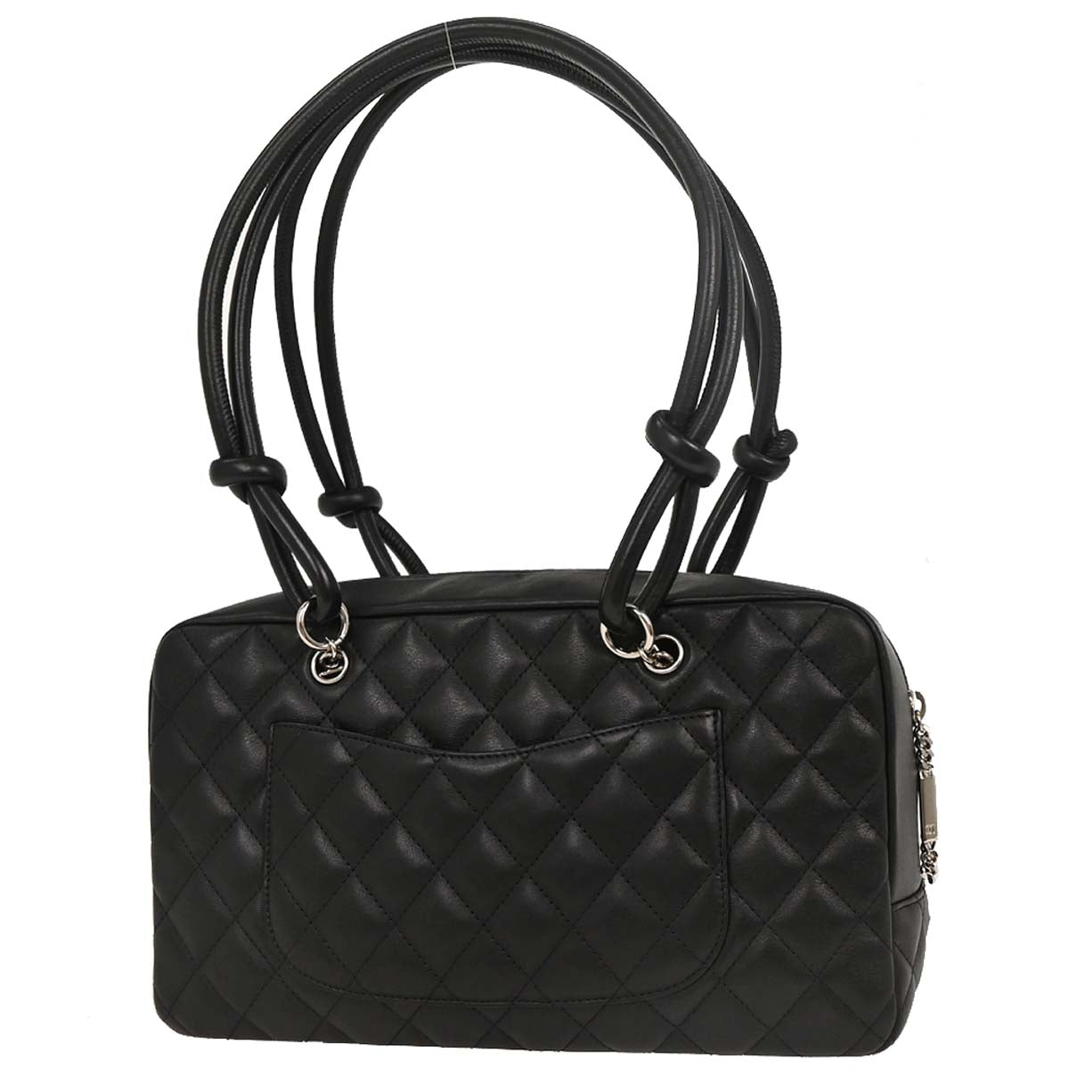 Chanel Black Calfskin Cambon Ligne Bowling Bag