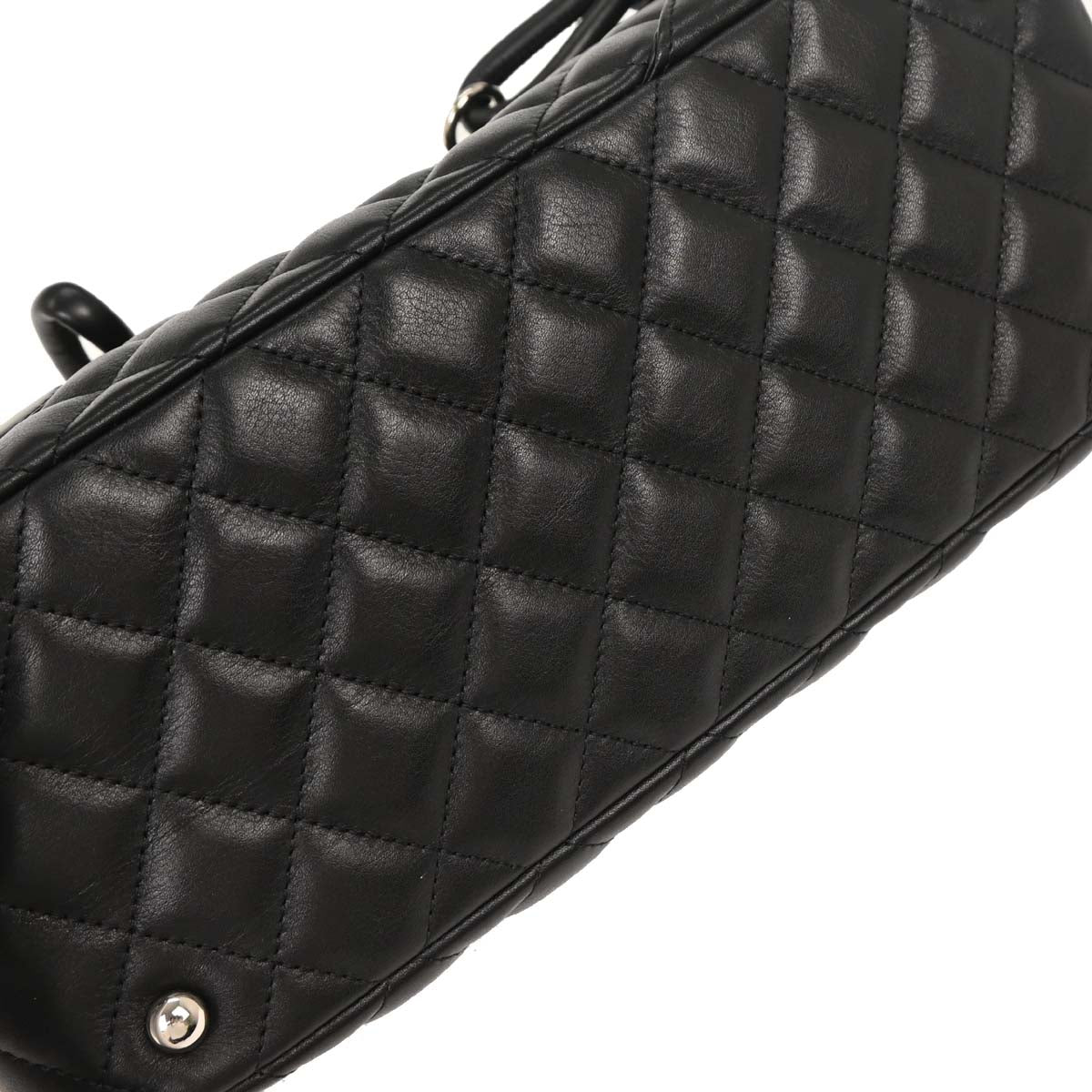 Chanel Black Calfskin Cambon Ligne Bowling Bag
