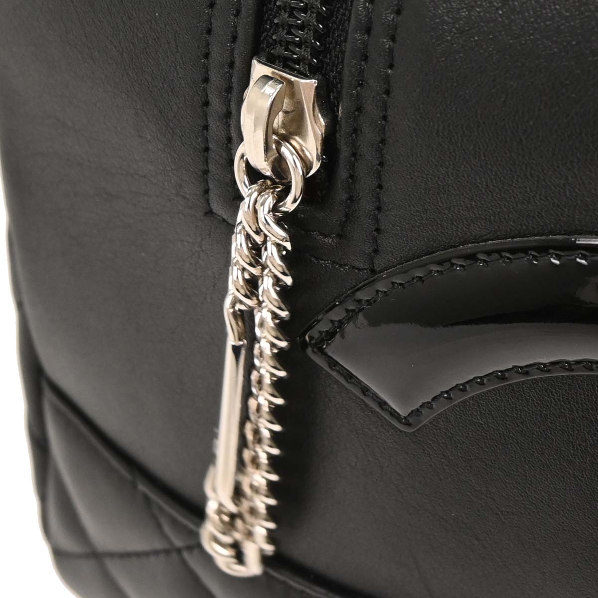 Chanel Black Calfskin Cambon Ligne Bowling Bag