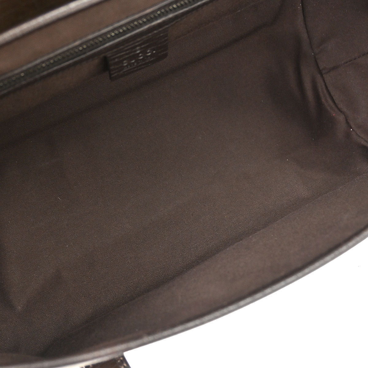 Gucci Beige Black Bamboo GG Handbag