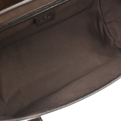 Gucci Beige Black Bamboo GG Handbag