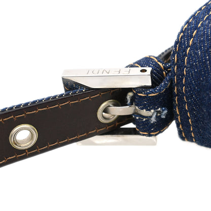Fendi Indigo Denim Baguette Handbag