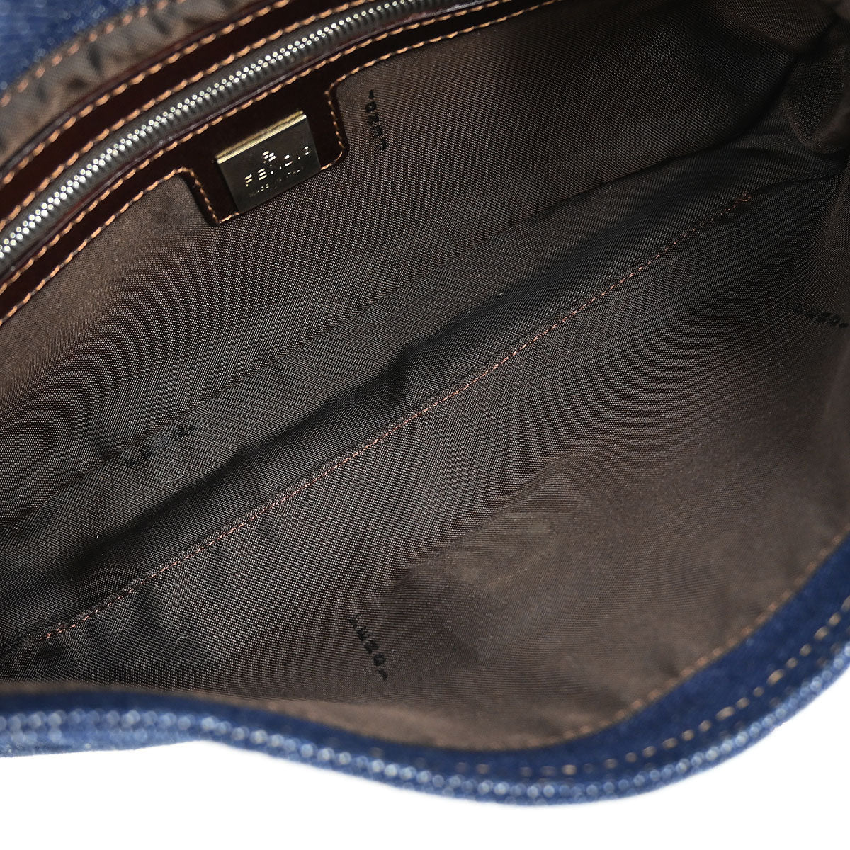 Fendi Indigo Denim Baguette Handbag