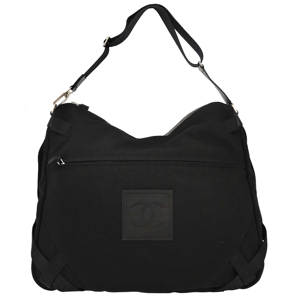 Chanel 2003-2004 Black Sport Line Shoulder Bag