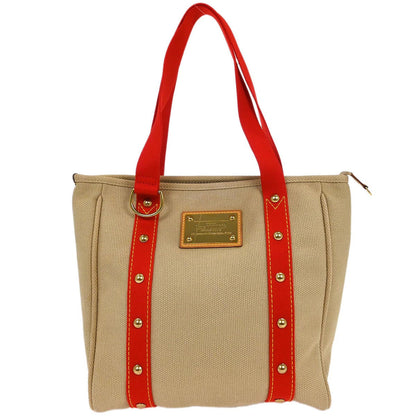 Louis Vuitton Beige Antigua Cabas MM Tote Bag M40035