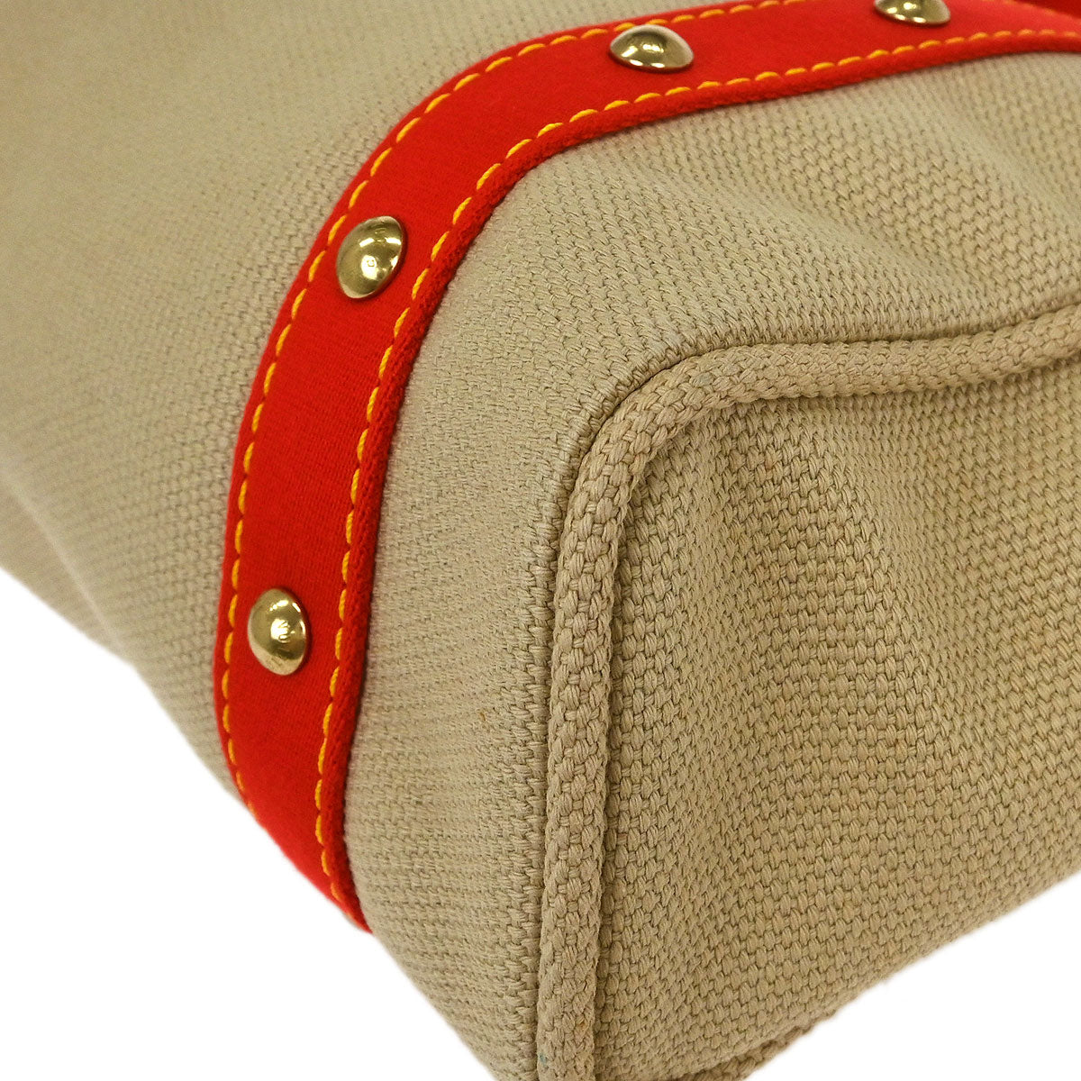 Louis Vuitton Beige Antigua Cabas MM Tote Bag M40035