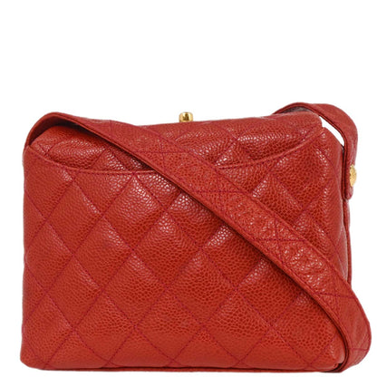 Chanel Red Caviar Shoulder Bag