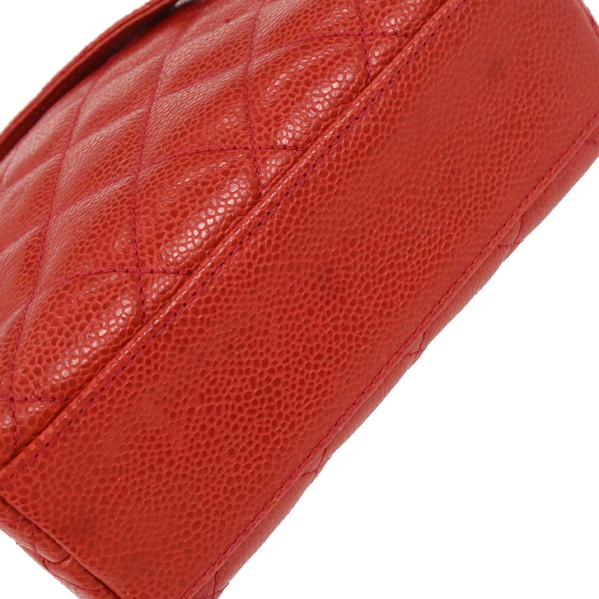Chanel Red Caviar Shoulder Bag