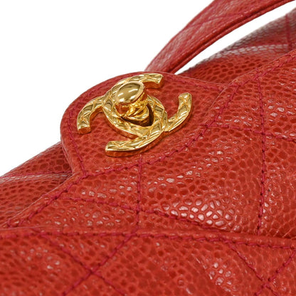 Chanel Red Caviar Shoulder Bag