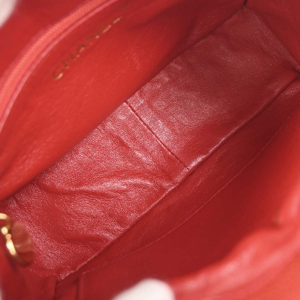 Chanel Red Caviar Shoulder Bag