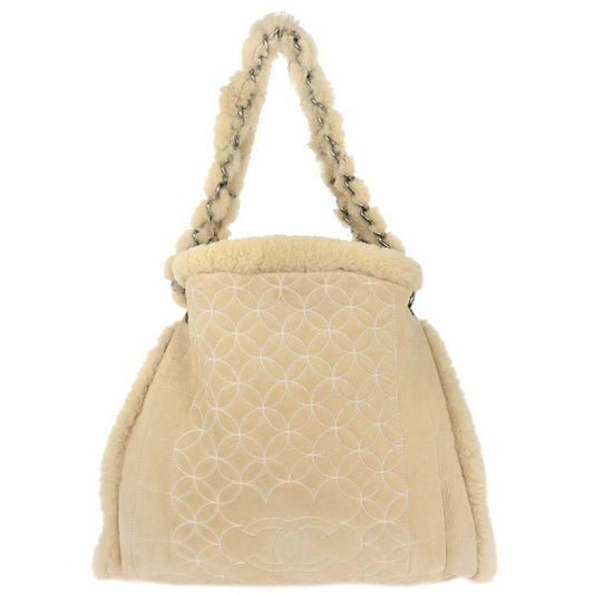 Chanel Beige Mouton Tote Bag