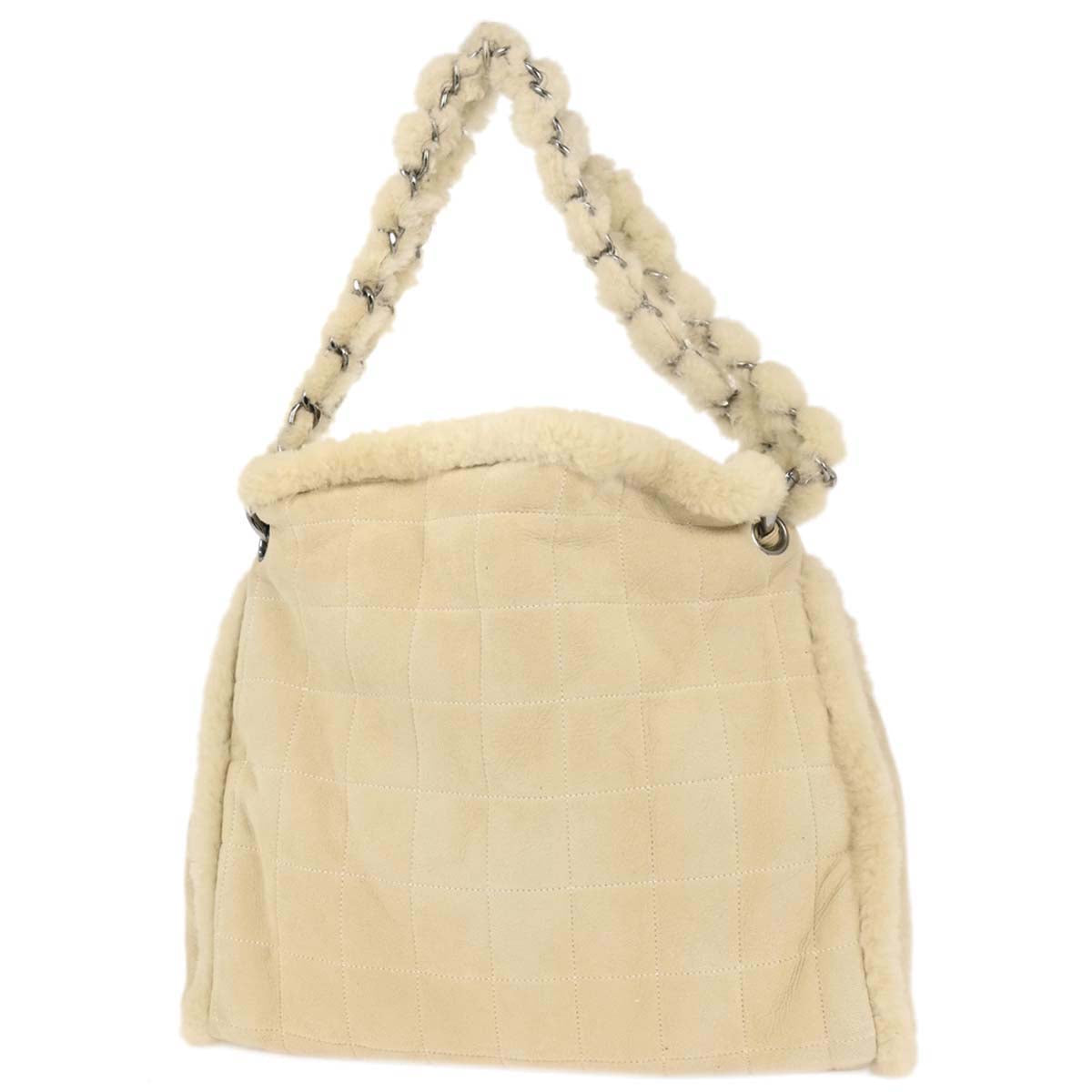 Chanel 2005-2006 Beige Mouton Tote Bag