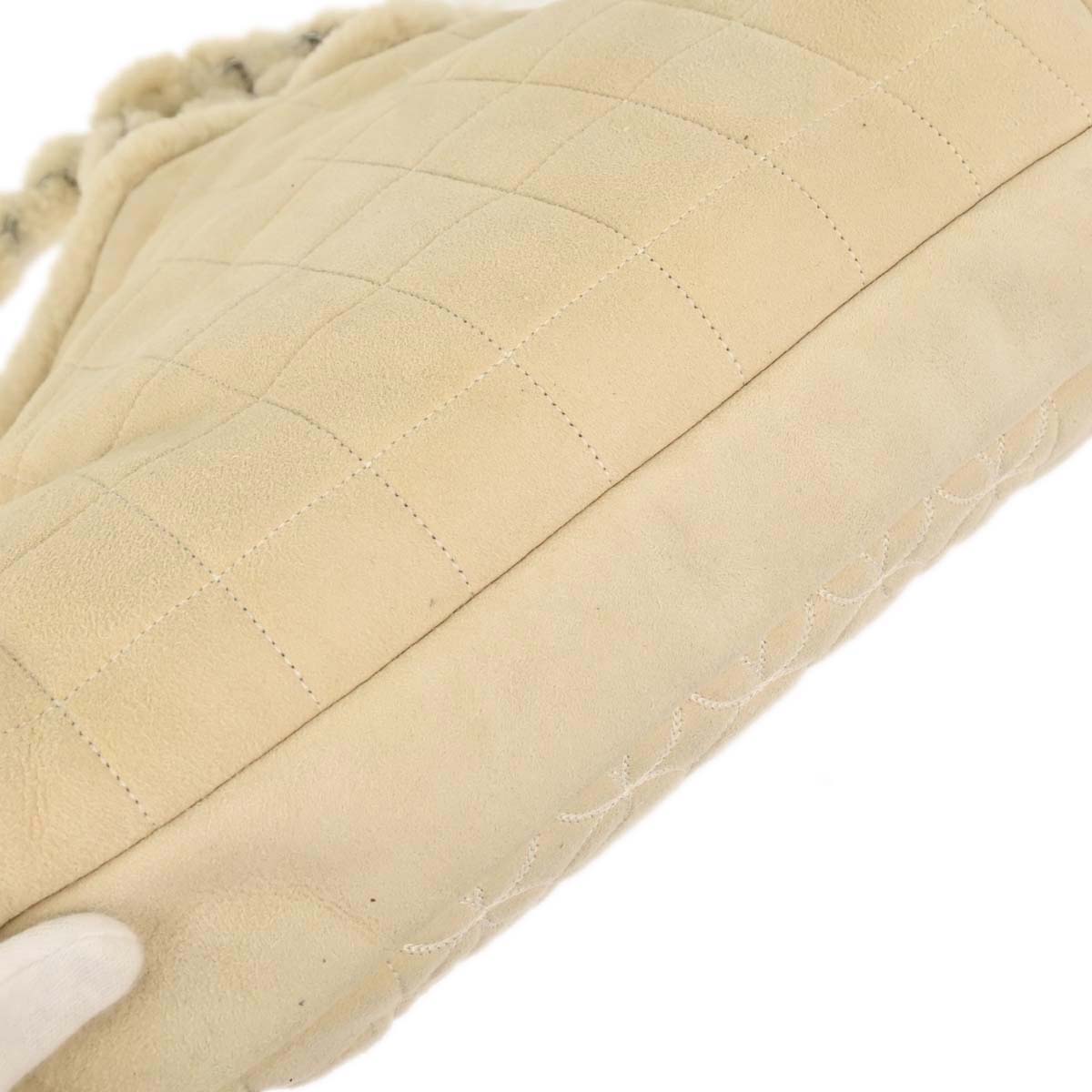 Chanel 2005-2006 Beige Mouton Tote Bag