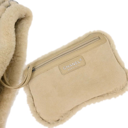 Chanel 2005-2006 Beige Mouton Tote Bag