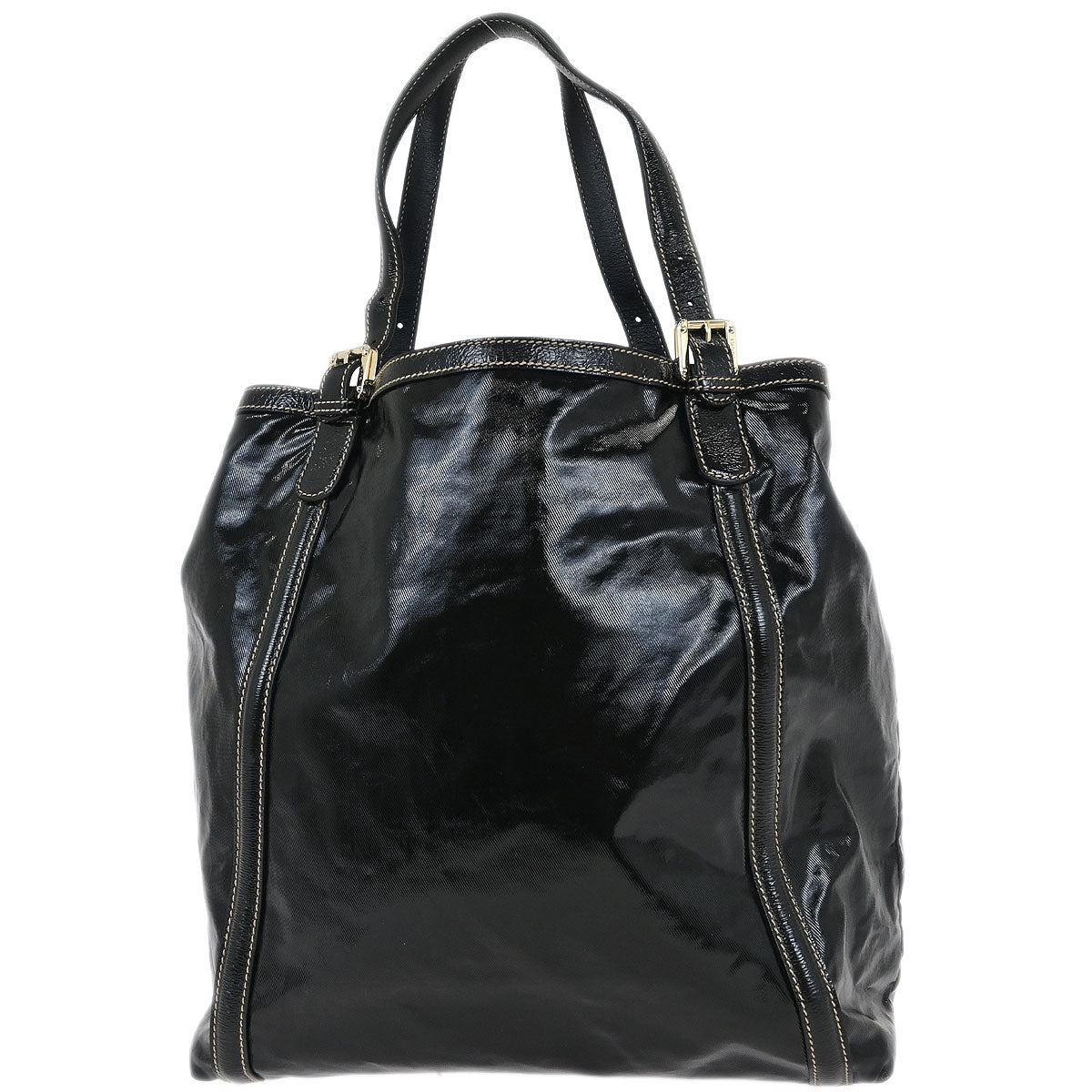 Gucci Black PVC Britt Tote Handbag