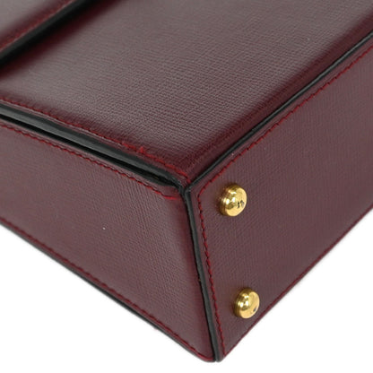 Cartier Bordeaux Leather Must de Cartier Handbag