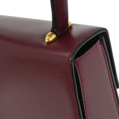 Cartier Bordeaux Leather Must de Cartier Handbag