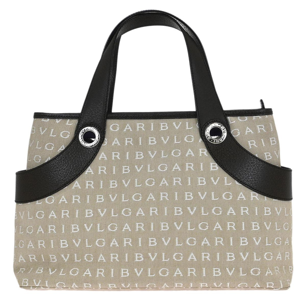 Bvlgari Beige Brown Logomania Tote Bag