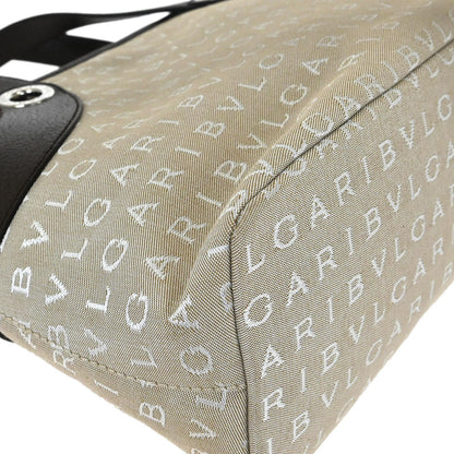 Bvlgari Beige Brown Logomania Tote Bag