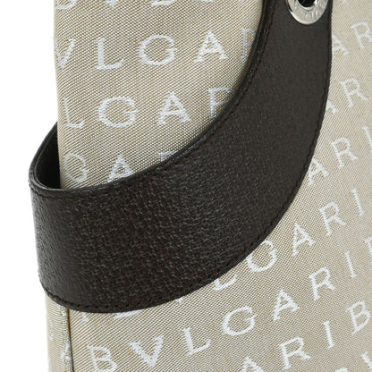 Bvlgari Beige Brown Logomania Tote Bag