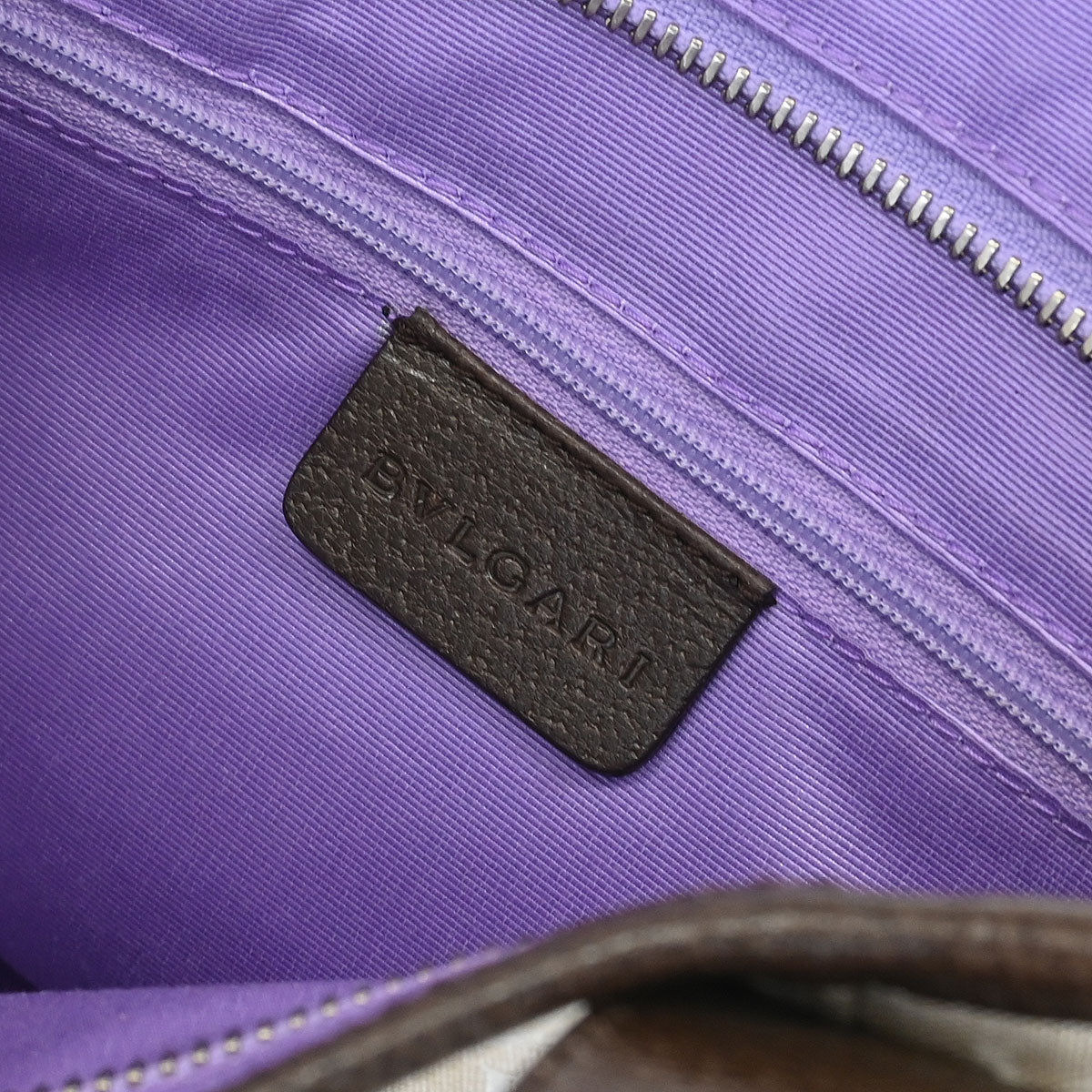 Bvlgari Beige Brown Logomania Tote Bag