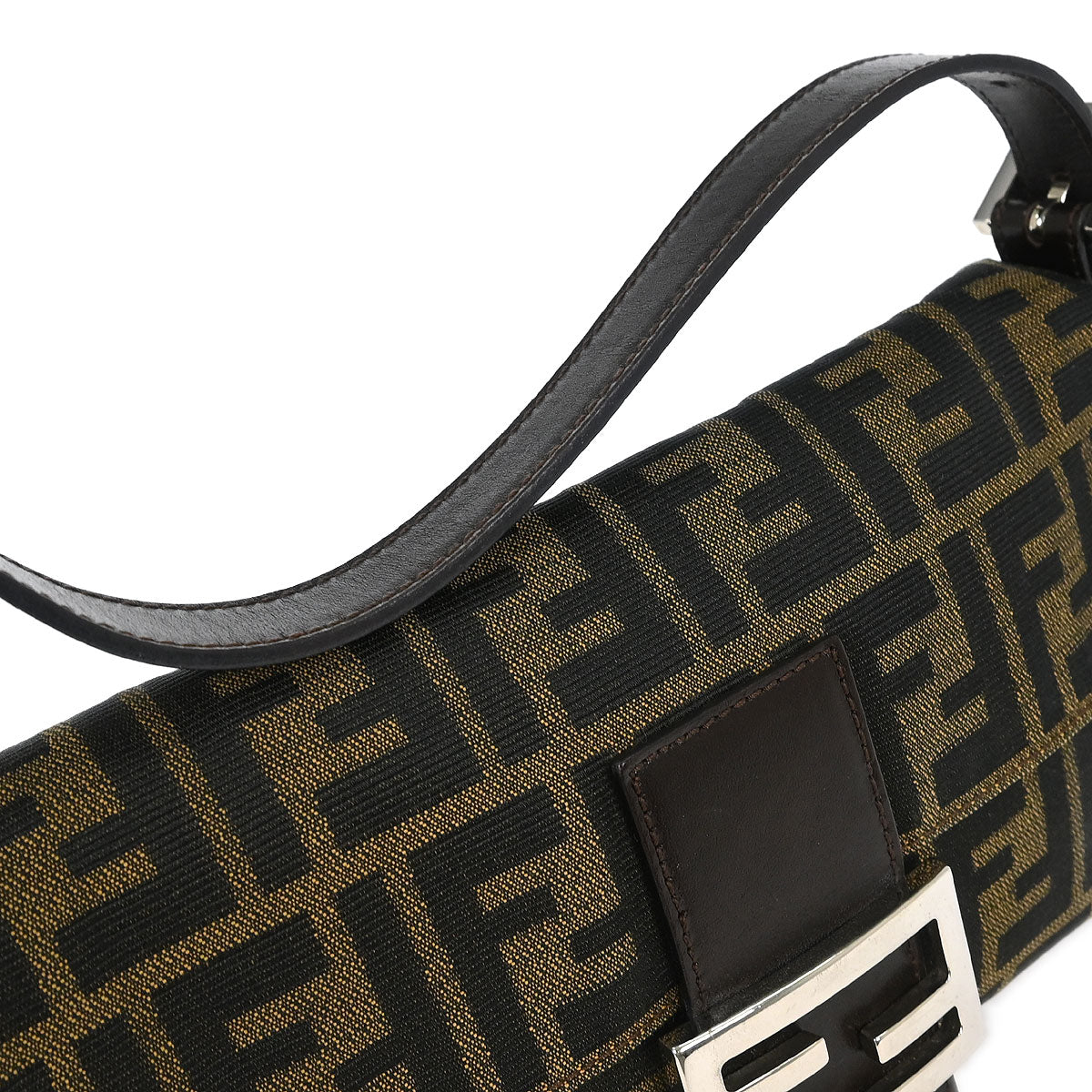 Fendi Brown Zucca Baguette Handbag