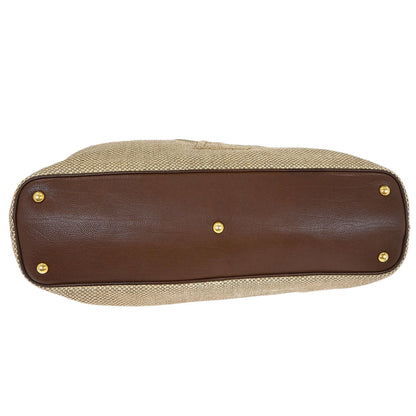 Yves Saint Laurent Beige Linen Belle de Jour Cabas Tote Bag