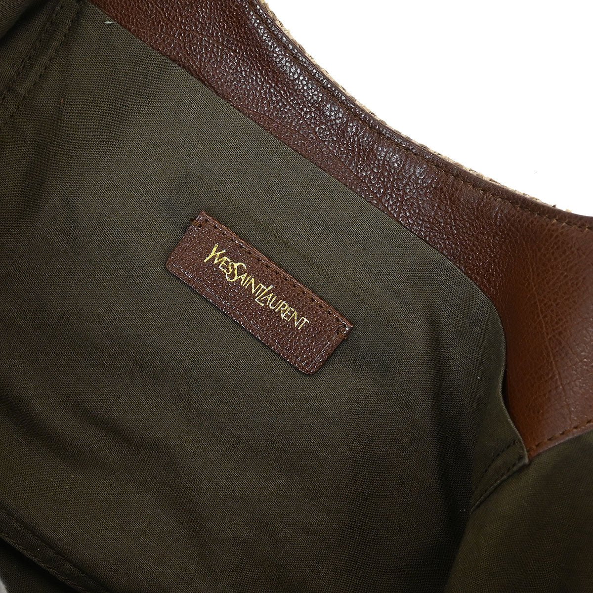 Yves Saint Laurent Beige Linen Belle de Jour Cabas Tote Bag