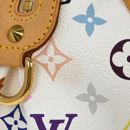 Louis Vuitton White Multicolor Courtney MM 2way Shoulder Handbag M45641