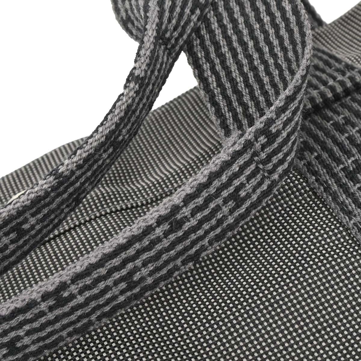 Hermes Gray Canvas Herline Tote TGM Handbag