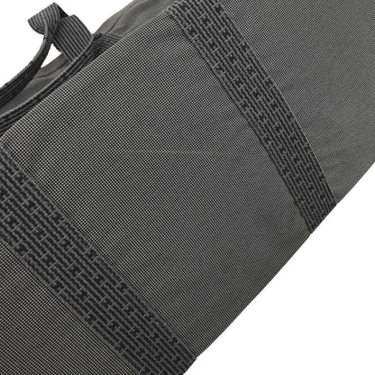 Hermes Gray Canvas Herline Tote TGM Handbag