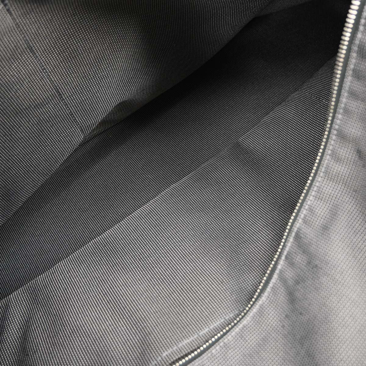 Hermes Gray Canvas Herline Tote TGM Handbag