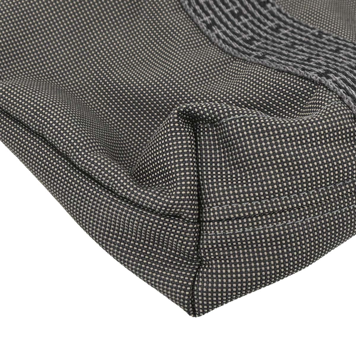 Hermes Gray Canvas Herline Cabas Tote Bag