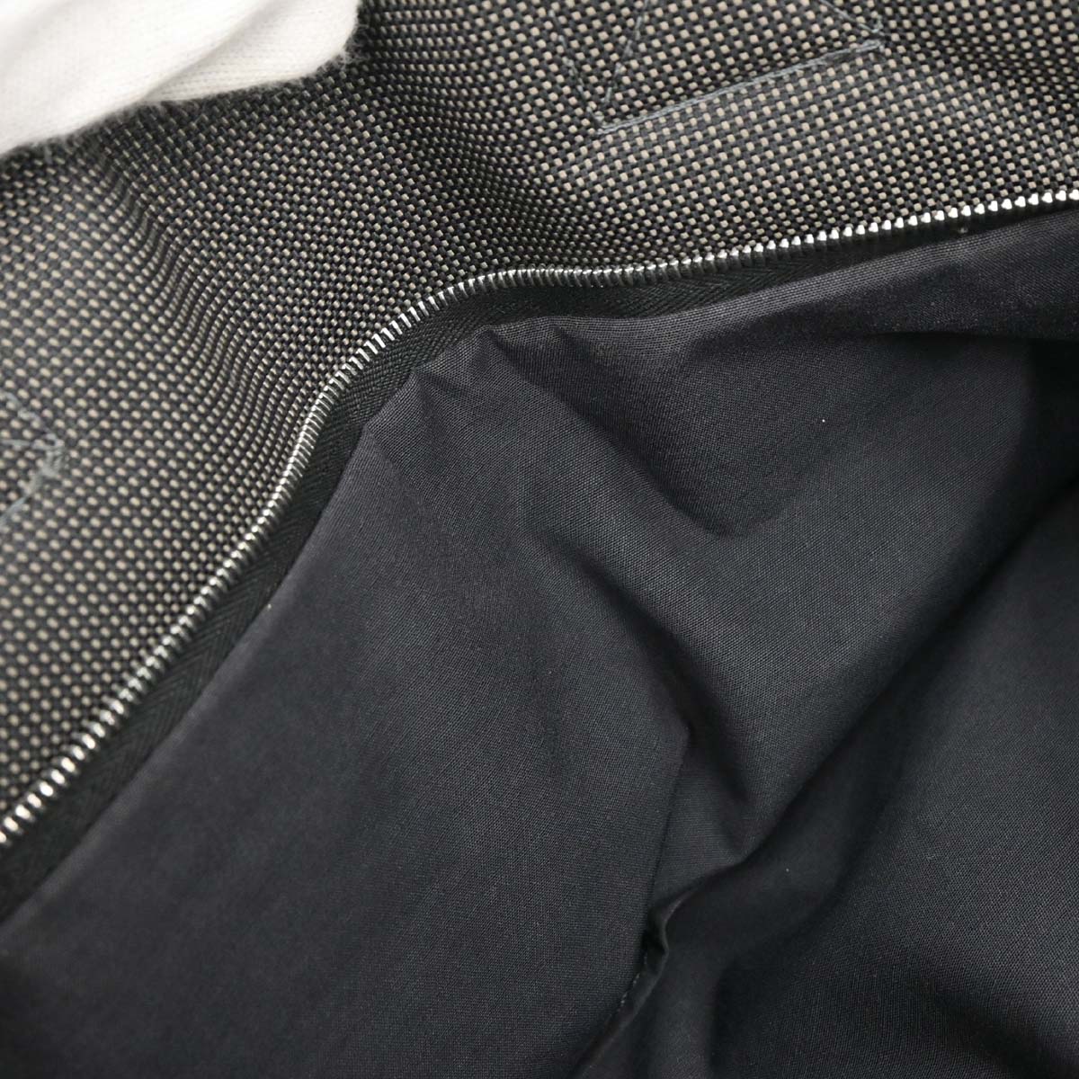 Hermes Gray Canvas Herline Cabas Tote Bag