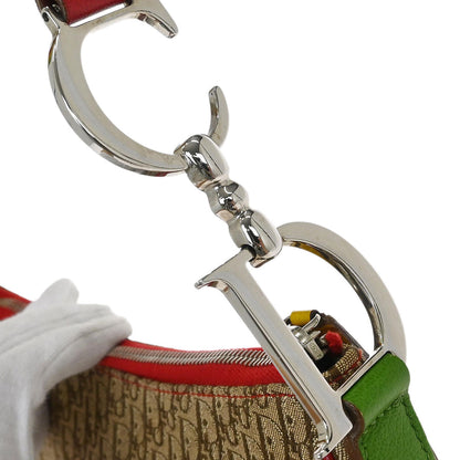 Christian Dior Rasta-Color Trotter Saddle Shoulder Bag