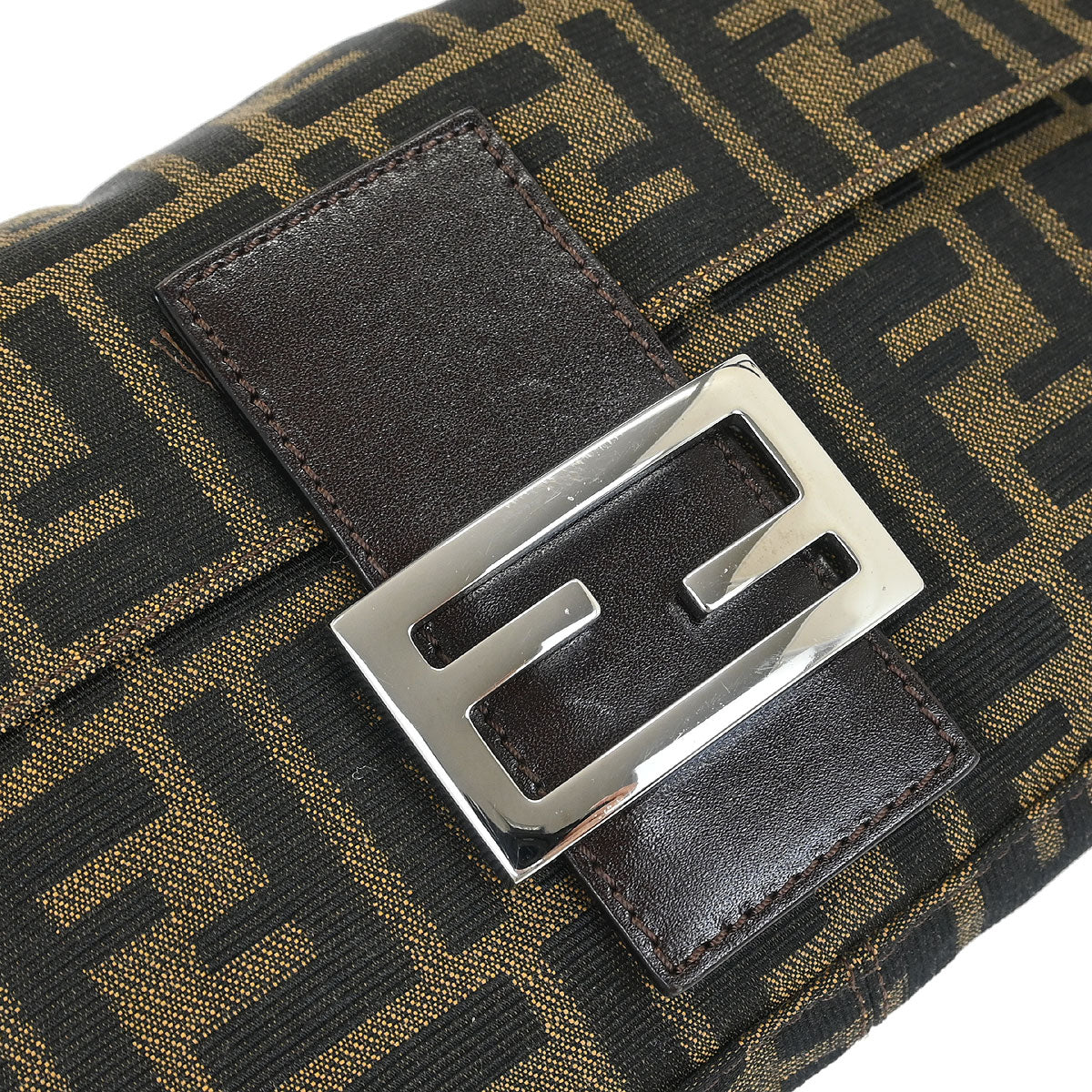 Fendi Brown Zucca Baguette Handbag