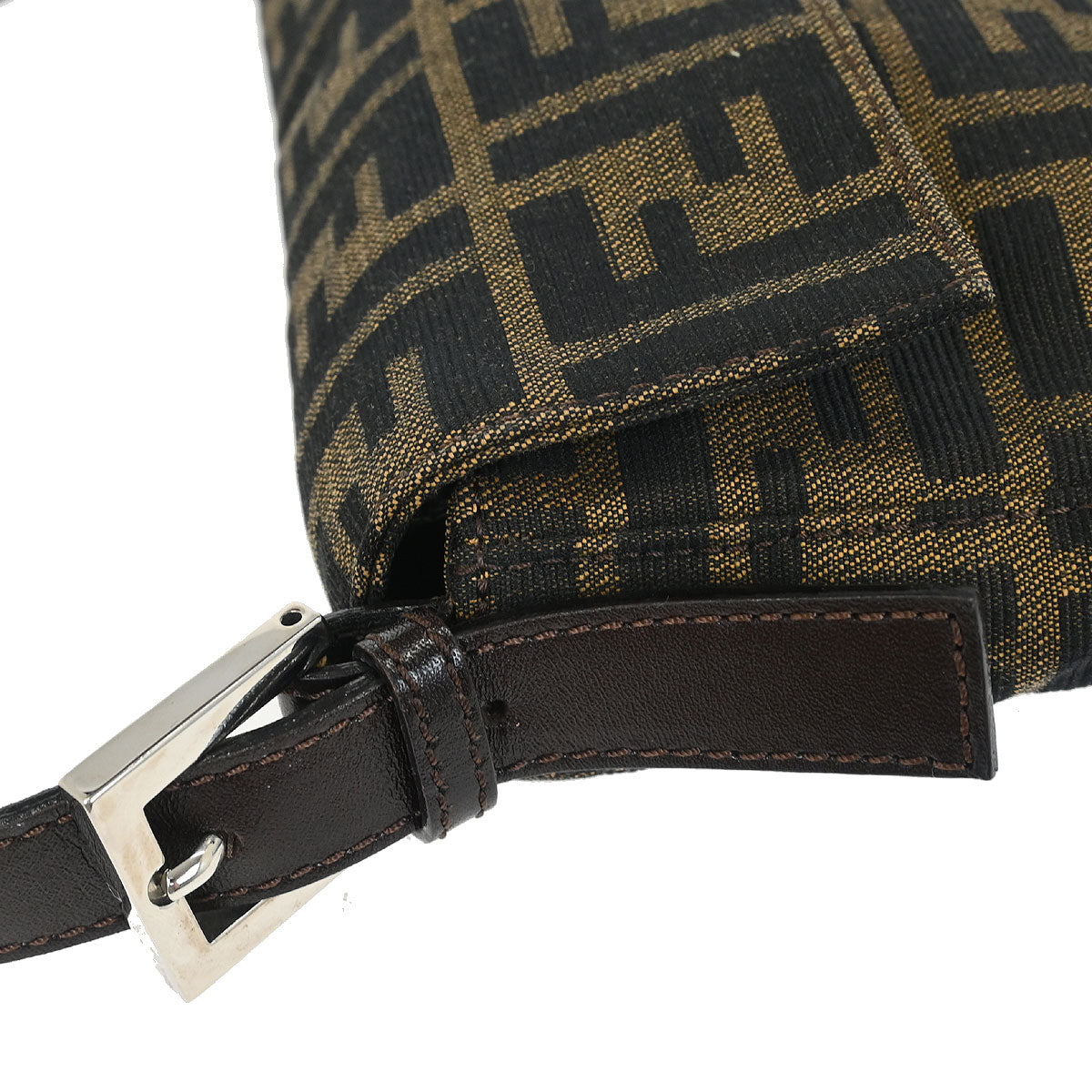 Fendi Brown Zucca Baguette Handbag