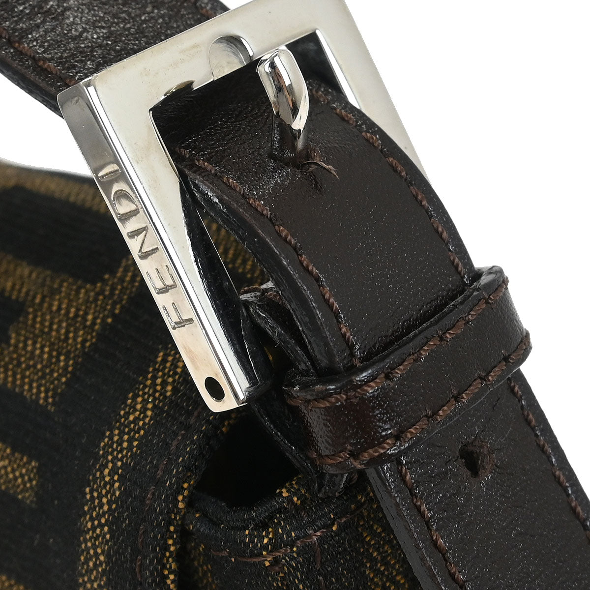 Fendi Brown Zucca Baguette Handbag