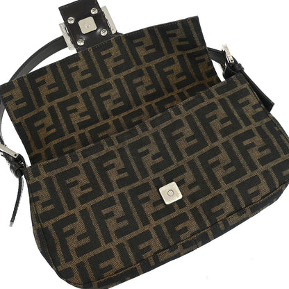 Fendi Brown Zucca Baguette Handbag