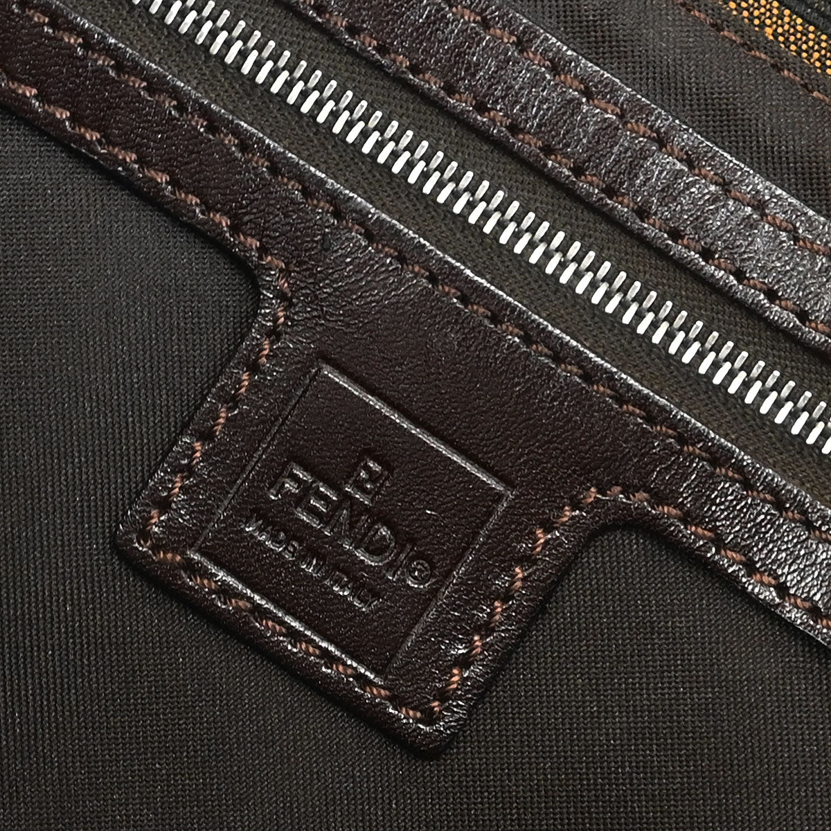 Fendi Brown Zucca Baguette Handbag