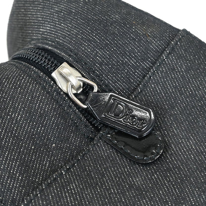 Christian Dior Black Perforated Lambskin Handbag