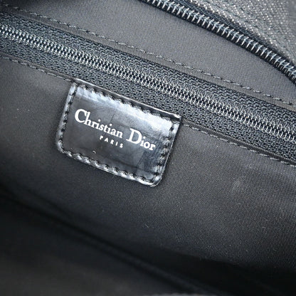 Christian Dior Black Perforated Lambskin Handbag