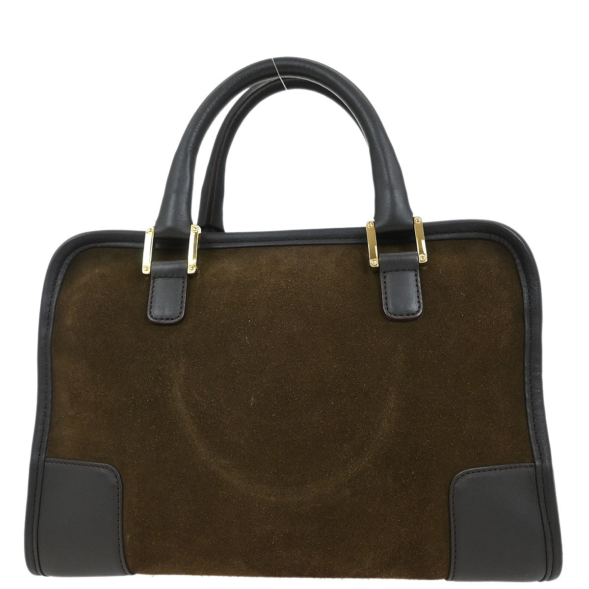 Loewe Brown Suede Amazona Handbag