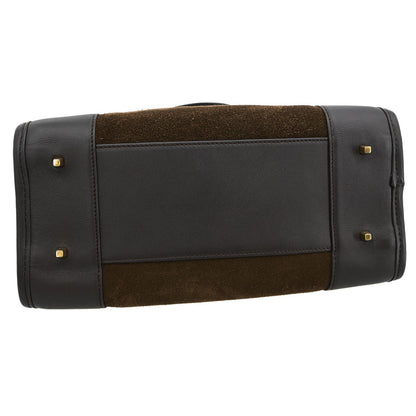 Loewe Brown Suede Amazona Handbag