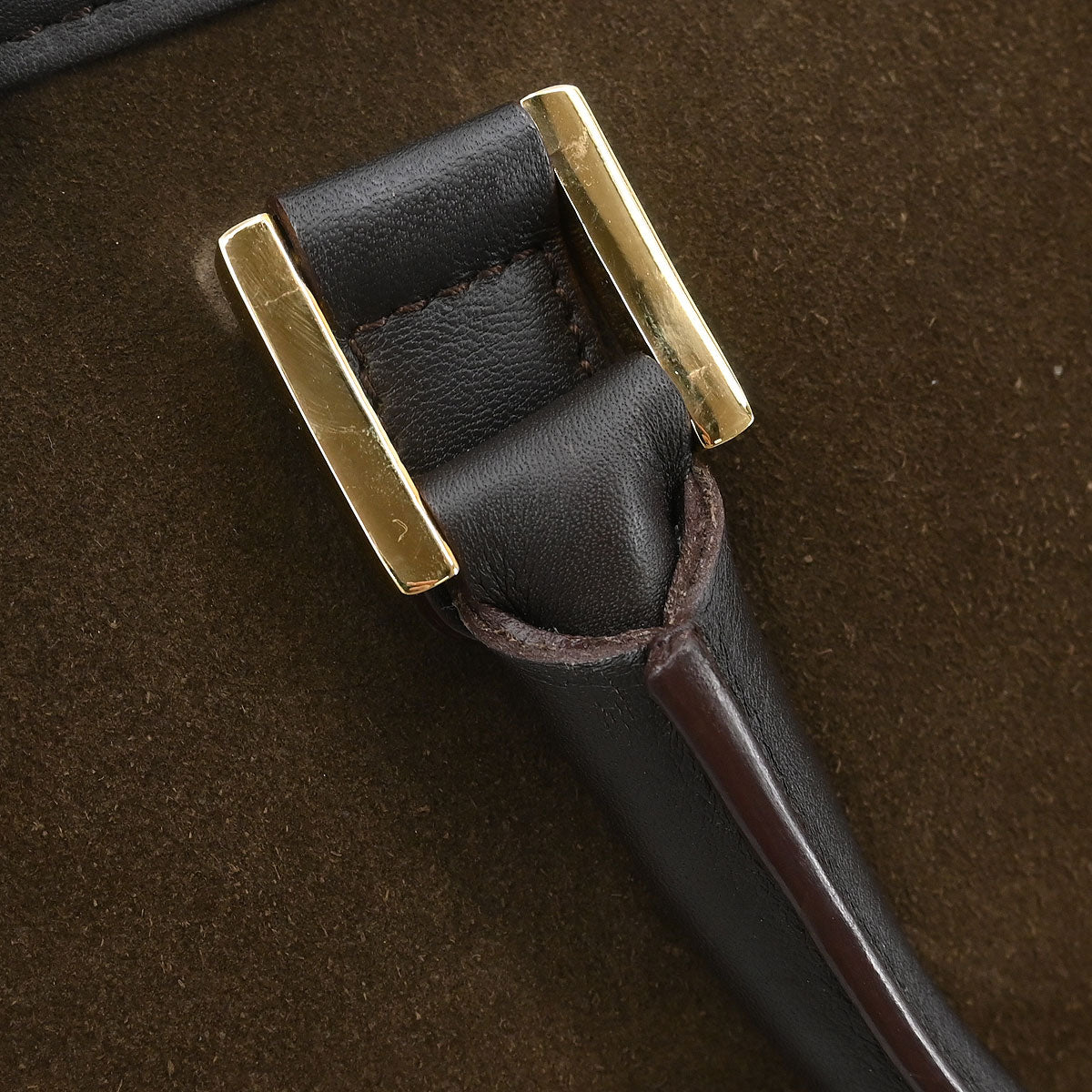 Loewe Brown Suede Amazona Handbag