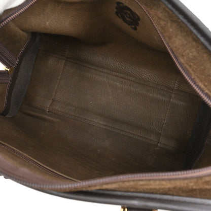 Loewe Brown Suede Amazona Handbag